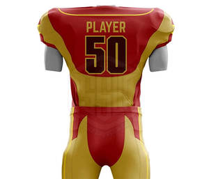 Último diseño, uniforme de fútbol americano personalizado de tela suave de poliéster, conjunto de jersey y pantalón a precio asequible - Product Image 6