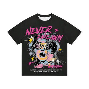 เสื้อยืดแขนสั้นผ้าฝ้ายปี 2022 พิมพ์ลายด้านหน้าและด้านหลังแบบกำหนดเองด้วยเทคนิค DTG และสกรีน พิมพ์โลโก้ ออกแบบเสื้อยืดผู้ชาย - Product Image 1