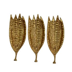 Juego de 3 Tazones para Frutos Secos con Forma de Semilla, Diseño Clásico y Moderno, Hechos a Mano en Aluminio para Uso en Mesa, Precio Más Bajo en India - Product Image 1