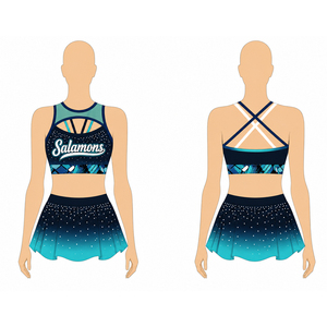 Vestidos de Práctica de Animadoras Personalizables Unisex para Niños, Servicio de Fabricante OEM, Spandex/Algodón 220g - Product Image 2