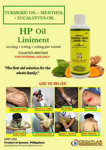 Aceite para el Alivio del Dolor Greatlab, Linimento de Cúrcuma, Mentol y Eucalipto - Product Image 3
