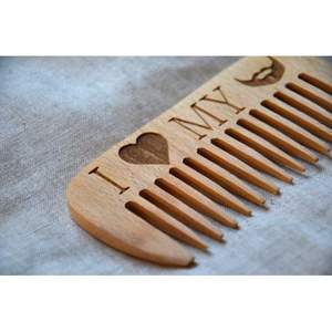 Peine para el Cabello Hecho a Mano, Ecológico, de Madera Natural de Neem, Artesanía de Bambú y Madera para el Cuidado del Cabello - Product Image 3