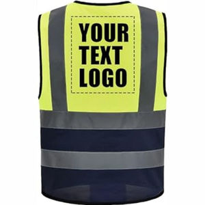 Chaleco de Seguridad Reflectante de Alta Visibilidad con Logotipo Personalizado para Hombre, ANSI Clase 1 EN ISO Clase 2, Impermeable, con Luz LED Intermitente, para Seguridad Vial - Product Image 6