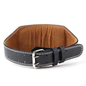 Dual-Layer Reinforced Leather Weightlifting <b>Belt</b> Custom OEM Double Prong Gym Lifting <b>Belt</b> Manufacturer - Product Image 4