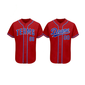 Camiseta de Béisbol Unisex, Nueva, Personalizada, Ligera, 100% Poliéster, Anti-UV, Secado Rápido, Transpirable, Ropa Deportiva de Alta Calidad Plus - Product Image 1