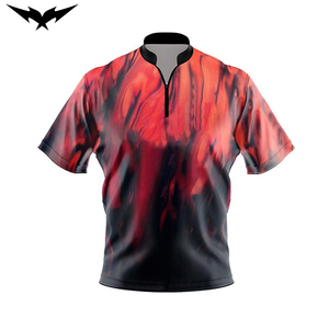 New Design Custom Knitted Print Quick Dry <b>Bowling</b> for Shirt for Men <b>Bowling</b> Jerseys Moisture Wicking Custom Design - Product Image 1