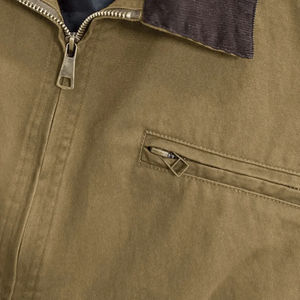 Veste de travail pour homme, taille américaine personnalisée, hiver, couleur unie, toile imperméable, coupe-vent, respirante, fermeture éclair, veste de chasse pour l'extérieur - Product Image 6