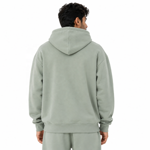 Conjunto de Sudadera con Capucha y Pantalones Deportivos Premium para Hombre, Estilo Casual y Urbano, Hombros Caídos, Suministro de Fábrica - Product Image 3