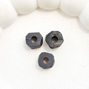 12mm Black Onyx Raw Rough Gemstone <b>Bead</b> <b>Large</b> Hole 4mm Drilled Natural Stone Nugget DIY Jewelry Making Craft Wholesale Supply - Product Image 3