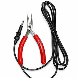 Pince à bec effilé OEM pour bijoux permanents, logo personnalisé, haute précision, antistatique, en acier inoxydable, outil professionnel - Product Image 1