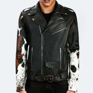 Veste en cuir de vachette pour homme, très tendance, style actuel pour l'hiver. - Product Image 3