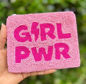 Monedero de cuentas de semillas hecho a mano con cita divertida 'Oops, me estoy comprando de nuevo', texto personalizado, bordado con cuentas a mano, cartera con cremallera unisex - Product Image 4