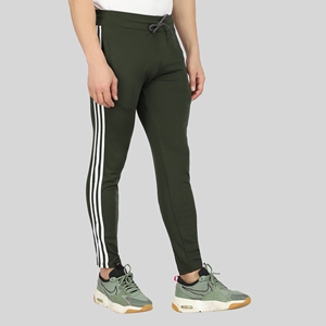 Pantalones Deportivos Azules de Cuatro Vías con Franja Lateral, Logotipo Personalizable, Impresión HD, Lavado de Color, 100% Poliéster de Secado Rápido, Tallas para Hombre M/L/XL - Product Image 3