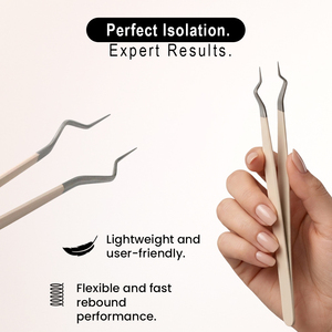 แหนบปลายขนตาปลอมสำหรับการต่อขนตาแหนบปลายไฟเบอร์ ISO Pro - Product Image 5