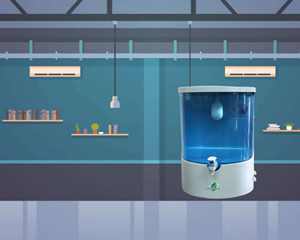 Système de purification d'eau Aqua Fresh Dolphin Blue RO avec technologie alcaline au cuivre, corps en ABS de qualité alimentaire, pour montage mural ou sur comptoir - Product Image 2