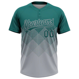 Personalized Team Two Button Baseball <b>Softball</b> Jersey <b>Uniform</b> Youth Adults Men Women Athletic Wear - Product Image 2