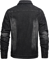 Vestes en jean streetwear pour hommes au design élégant, 100 % coton, avec logo personnalisé, écologiques, respirantes, en tissu peigné pour l'hiver