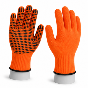 Gants de travail antidérapants à points sur la paume, usage général, en coton/PVC, adhérence sécurisée et construction flexible pour les tâches d'entrepôt - Product Image 2