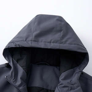 Chaqueta Casual Cortavientos para Hombre, con Cremallera Completa, Capucha Personalizada, Ajuste Holgado, Tejido Burbuja, Teñida, para Invierno y Actividades al Aire Libre - ¡Oferta Especial! - Product Image 5