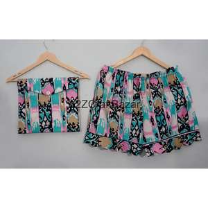 Conjunto de Pijama de Algodón 100% Hecho a Mano en India, Estampado Digital Floral, Clásico de Invierno, Suave, Transpirable, de Secado Rápido, Romántico - Product Image 6