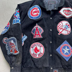 Chaqueta Varsity STARRYSKY de Estilo Vintage con Parches, para Hombre, de Invierno, de Lona, con Bordado Frontal y Emblema del Equipo, Ropa Exterior Informal - Product Image 3