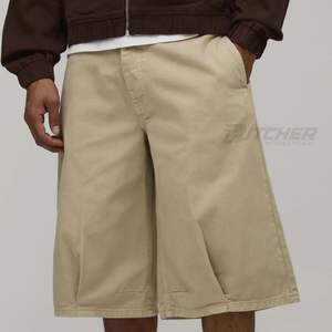 Shorts en jean personnalisés à marque privée, style streetwear Y2K, écologiques, délavage clair, broderie, vente en gros - Product Image 6