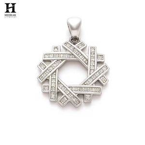 จี้เพชรรูปทรงเรขาคณิตสุดหรูเครื่องประดับทอง14K/18K ดีไซน์แอบสแตรกต์งานฝีมือชั้นดีจากเพชรเฮรัค - Product Image 2