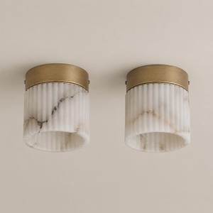 Contemporary Marble Ceiling Light Round Modern Interior Decor Indoor Living Room Fixture - Product Image 2