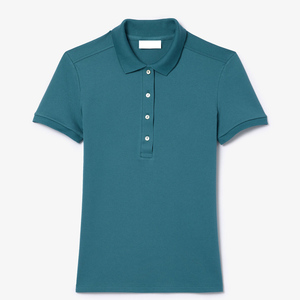 Chemises formelles tricotées pour femmes, logo personnalisé imprimé, manches courtes, respirantes, en piqué, pour le golf, le travail, les uniformes d'équipe, haute qualité - Product Image 4