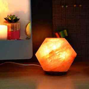 Lámpara de Sal de Cristal Rosa del Himalaya Hecha a Mano, Sal Pura y Original del Corazón del Himalaya - Product Image 2