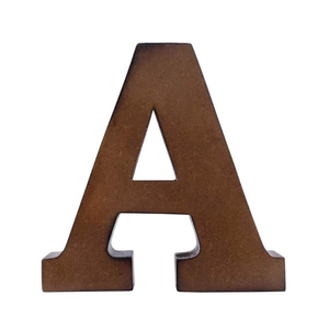 Letras del alfabeto inglés en mayúsculas, color marrón, de madera, recortadas para manualidades y arte, letras de madera para manualidades, bricolaje, letras de madera. - Product Image 3