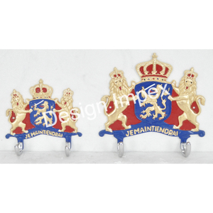 Crochet mural peint à la main multicolore en aluminium moulé métal extra-large crochet mural pour bureau et décoration intérieure 2 crochets - Product Image 4