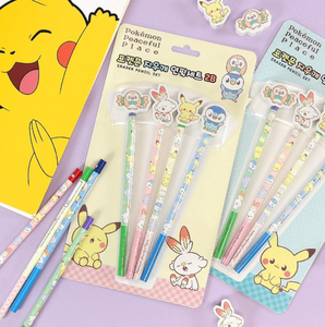 Lot de 6 gommes à effacer Pokémon, personnages mignons Kawaii, fournitures scolaires pour enfants, Pikachu, assortiment aléatoire, scellé coréen, vente en gros - Product Image 1