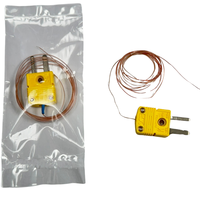 TECPEL Sonde à thermocouple TPK-01-40G de type K extrêmement mince, 10 pièces