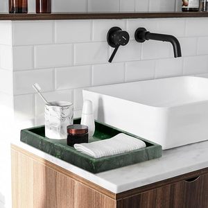 Budget Friendly Marble Decorative <b>Tray</b> for Candles, <b>Perfumes</b>, Jewelry and Luxury Home Table Decoration By AALIYAN IMPEX - Product Image 2