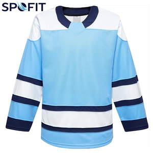 Nouvelle arrivée, maillot de hockey sur glace personnalisé par sublimation, OEM, 100% polyester, unisexe, nom et numéro personnalisés, logo, maillot de hockey sur glace à séchage rapide - Product Image 1