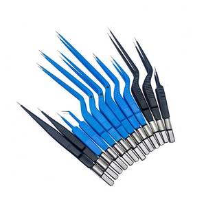 คีมจับห้ามเลือดแบบไบโพลาร์สำหรับการผ่าตัดด้วยไฟฟ้า ชนิดหุ้มฉนวน EU ทำจากเหล็กกล้าไร้สนิม สำหรับศัลยกรรมกระดูกและไมโครซิร์เจอรี ใช้ซ้ำได้ 1 ชิ้น - Product Image 6