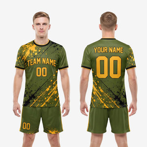 Tenue de sport pour équipe, uniforme de football pour hommes, maillot en polyester imprimé sur mesure, sublimation, fabrication OEM, uniforme de football pour hommes 2026 - Product Image 1