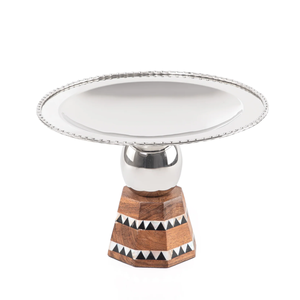 Plateau au design élégant, écologique, en acier inoxydable poli, durable, compatible lave-vaisselle, plateaux à chocolat, base décorative, plateau à fruits - Product Image 4