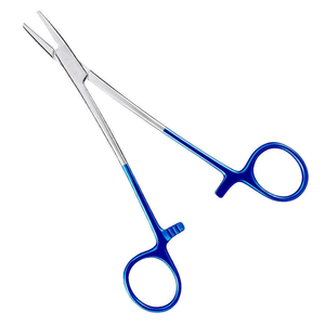 SHAHZIK INTERNATIONAL Porte-aiguille microvasculaire à pointe olive angulaire en acier inoxydable, instrument chirurgical réutilisable CE SI-SIw-11 - Product Image 2
