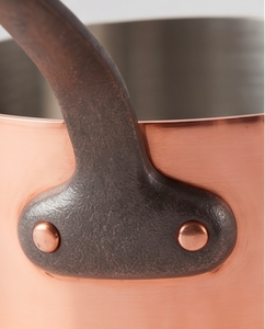 Copper Sauce <b>Pan</b> With Stainless Steel Lining <b>And</b> Iron Handle Durable Dishwasher Safe For Gas Use <b>And</b> Induction Cooker Use - Product Image 2