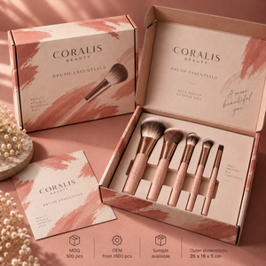 Boîte d'emballage en carton ondulé personnalisée CORALIS Brush Essentials imprimée - Product Image 6