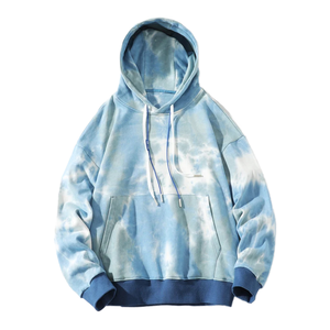 Vithas Industry Street Style Unisex High Quality Anti-Shrink <b>Lined</b> Autumn Tie-Dye <b>Fleece</b> Heavyweight Hooded <b>Sweatshirt</b> - Product Image 5