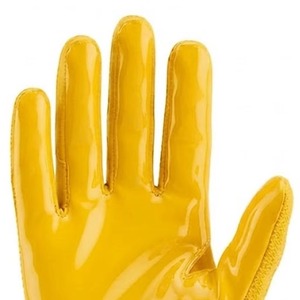 Wholesale High Quality Custom American <b>Football</b> Gloves Neoprene Sleeveless Sticky Grip Silicone Palm Rhinestone Velcro Logo - Product Image 4