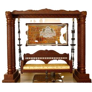 Columpio interior tallado a mano de madera antigua Comprar columpio tallado a mano de madera de teca para el hogar Columpio de doble poste de aspecto antiguo para el hogar EE. UU. Reino Unido - Product Image 1