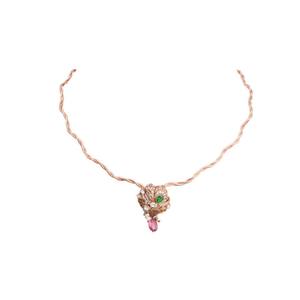 Colgante Minimalista Gajaah de Plata de Ley 925 con Cristal Esmeralda, Colgante de Plata Pura con Piedra Verde para Mujer, para Ocasiones Especiales - Product Image 2