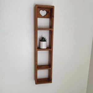 Contemporary Wooden Floating Wall <b>Shelf</b> Rack For Apartment Home Office Bedroom And Living Room Organization - Product Image 1