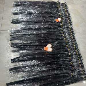 Meilleure Qualité Super Double Dessiné Os Droite Cuticule Alignée Naturel Noir Cru Vietnamien Extensions de Cheveux Humains Remy Trame - Product Image 2