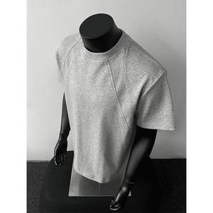 T-shirt homme vintage style américain, coupe ample, épaules structurées, marque tendance, manches courtes, haute qualité - Product Image 6