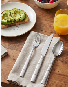 Stainless Steel Flatware Set 5 Piece Modern Design High <b>Mirror</b> Polish Rust Resistant Tableware Wedding Occasion - Product Image 4